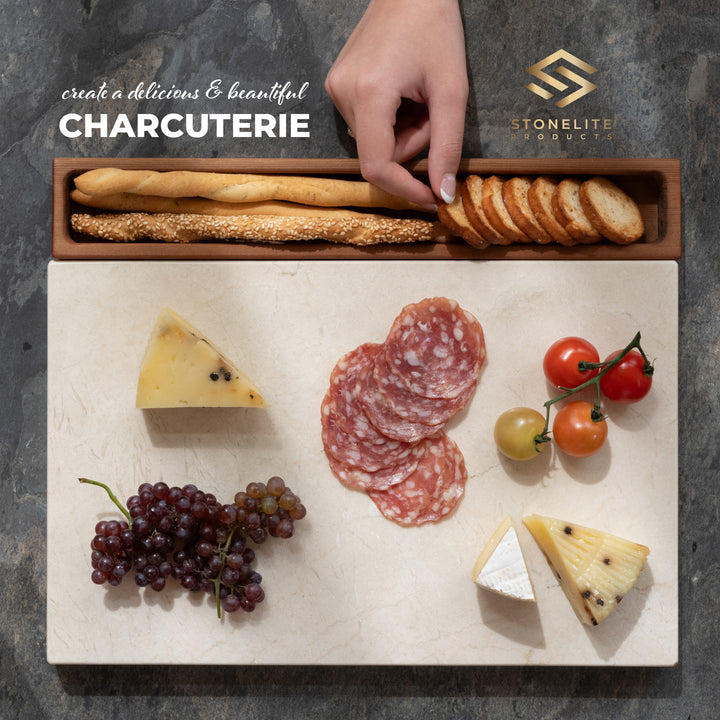 CHEESE/CHARCUTERIE BOARD | Crema Marfil | 14 x 11