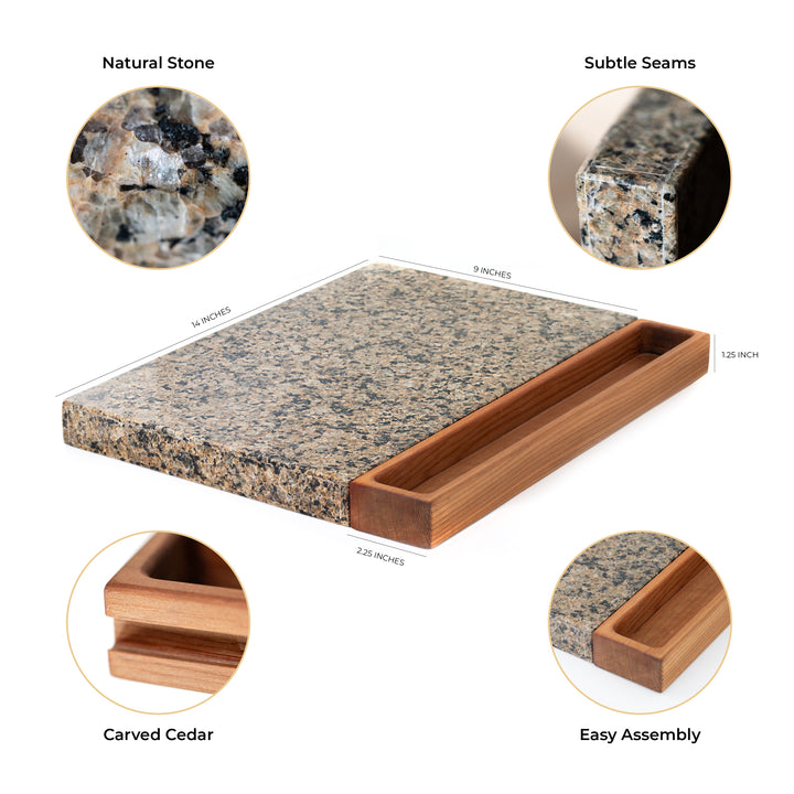 CHEESE/CHARCUTERIE BOARD | Tropical Brown | 14 x 11