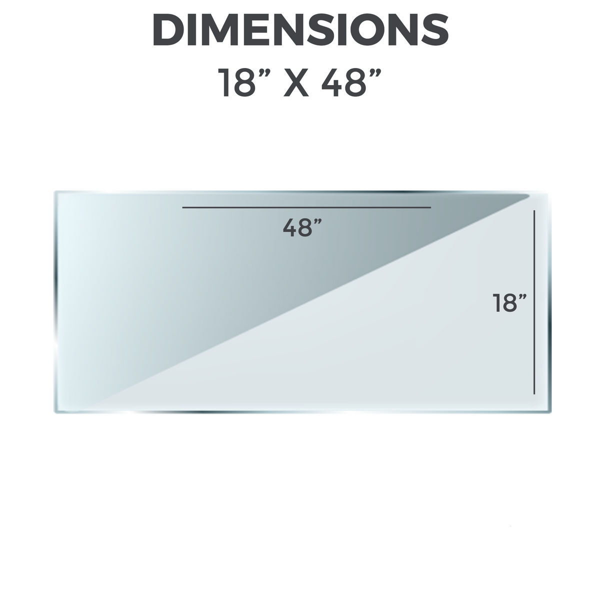 GLASS TABLETOP | Rectangular | 18