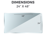GLASS TABLETOP | Rectangular | 24
