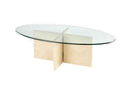 COFFEE TABLE | Cross Base Oval | 24